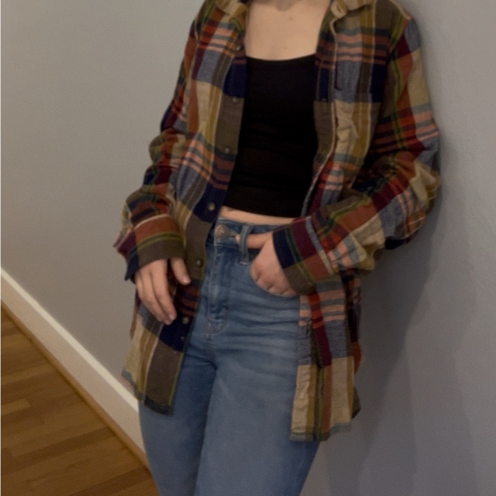 Denim & Flower Multicolor Plaid Button Down Shirt